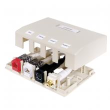Hubbell Premise Wiring ISB4OW - HOUSING, SURFACE MOUNT,4 PORT,OW