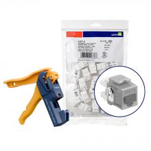 Leviton 61110-JG6 - EXTREME CAT 6 UTP JACK 150PK, GREY