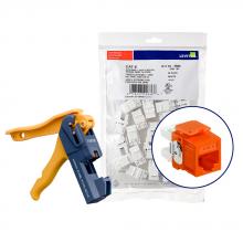 Leviton 61110-JO6 - EXTREME CAT 6 UTP JACK 150PK, ORANGE