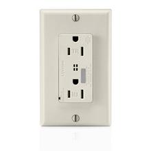 Leviton T7280-T - 5-15R SURGE RECEP TR LT ALMOND