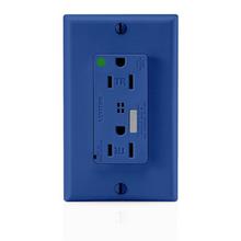 Leviton T8280-B - 5-15R SURGE RECEP TR HG BLUE