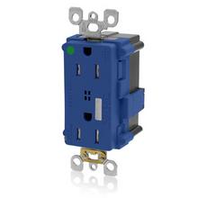 Leviton MT828-B - 5-15R SURGE RECEP HOSP GRADE BLUE