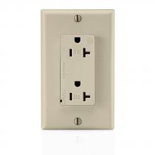 Leviton T5380-I - 5-20R SURGE RECEP TR IVORY