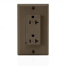 Leviton T5380 - 5-20R SURGE RECEP TR BROWN