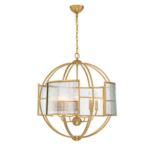 Eurofase 33848-020 - MANILOW,8LT CHANDELIER,BRASS