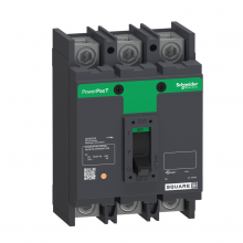 Schneider Electric QGP32100TM - Circuit breaker, PowerPact Q, unit mount, thermal magnetic, 100A, 3 pole, 240VAC, 65kA, lugs OFF end