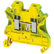 Schneider Electric NSYTRV22PE - Terminal block, Linergy TR, green-yellow, 2.5mm2