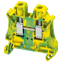 Schneider Electric NSYTRV62PE - Terminal block, Linergy TR, green-yellow, 6mm2,