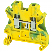 Schneider Electric NSYTRV42PE - Terminal block, Linergy TR, green-yellow, 4mm2,