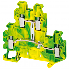 Schneider Electric NSYTRV24DPE - Terminal block, Linergy TR, green-yellow, 2.5mm2