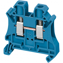 Schneider Electric NSYTRV62BL - Terminal block, Linergy TR, blue, 6mm2, passthro