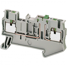 Schneider Electric NSYTRP22SC - Terminal block, Linergy TR, grey, 2.5mm², push-