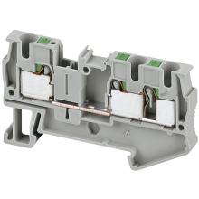 Schneider Electric NSYTRP43 - Terminal block, Linergy TR, push-in type, feed t