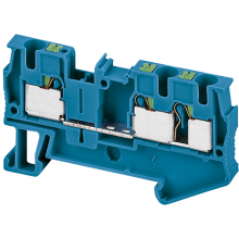 Schneider Electric NSYTRP43BL - Terminal block, Linergy TR, push-in type, feed t