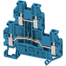 Schneider Electric NSYTRV44DBL - Terminal block, Linergy TR, blue, 4mm2, double l