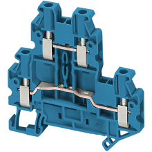 Schneider Electric NSYTRV24DBL - Terminal block, Linergy TR, blue, 2.5mm2, double