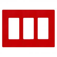 Lutron Electronics SC-3-HT - SATIN COLOR 3-GANG WALLPLATE HOT