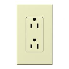 Lutron Electronics NTR-15-AL - NOVA T RECEPTACLE ALMOND