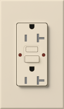 Lutron Electronics NTR-20-GFST-LA - NT 20A GFCI SELF TESTING LT. ALMOND