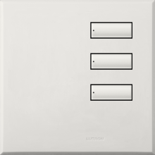 Lutron Electronics QSWE-3BN-AW - QSWE-WALLSTN 3B N/INS AW