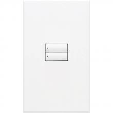 Lutron Electronics QSWS2-2BN-WH - QSWS2 WALLSTN 2B N/INS WH