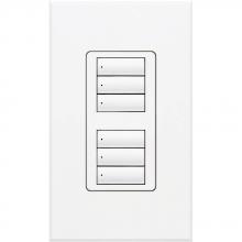 Lutron Electronics QSWS2-3BDI-WH - QSWS2 WALLSTN 3BD INS WH