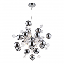 ZEEV Lighting CD10140-8-CH - 8-Light 24&#34; Glass Globe Sputnik Chandelier