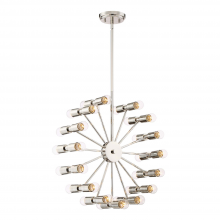 ZEEV Lighting CD10181-30-PN - 30-Light 21&#34; Arm Chandelier