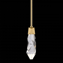 ZEEV Lighting MP11401-LED-AGB - LED 3CCT Inimitable Crafted Crystal Aged Brass Mini-Pendant