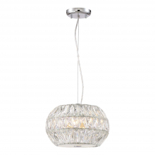 ZEEV Lighting P30080-6-CH - 6-Light 16&#34; Crystal Drum Pendant