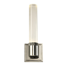 ZEEV Lighting WS11711-LED-1-PN-G3 - LED 3CCT Vertical Wall Sconce, 12&#34; Fluted Glass and Polished Nickel Finish