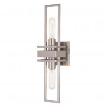 Vaxcel International W0346 - Marquis 2 Light Wall Light Satin Nickel