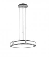 Estiluz T-2259-37 - Nickel Drum Shade Pendant