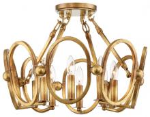 Minka Metropolitan N6884-293 - 8 LIGHT SEMI FLUSH