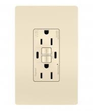 Legrand Radiant 1597TRWRUSBCCLA - SELF-TEST GFCI RECEP TR WR 15A W/ USB CC LA