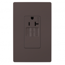 Legrand Radiant 2097TRSGL - radiant? 20A Tamper-Resistant Self-Test Simplex GFCI Outlet, Brown (10 pack)