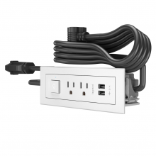 Legrand Radiant RDSZWH10 - Furniture Power Center Basic Switching Unit with 10&#39; Cord - White