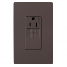 Legrand Radiant 1597TRSGL - radiant? 15A Tamper-Resistant Self-Test Simplex GFCI Outlet, Brown (10 pack)