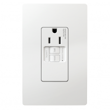 Legrand Radiant 1597TRSGLW - radiant? 15A Tamper-Resistant Self-Test Simplex GFCI Outlet, White