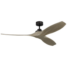 Visual Comfort & Co. Fan Collection 3CLNSM60AGP - Collins 60&#34; Smart Indoor/Outdoor Aged Pewter Ceiling Fan with Remote Control and Reversible Moto
