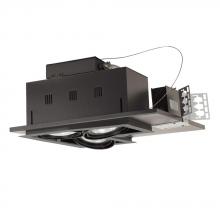 Jesco MGP30-3LSB - 3-Light Double Gimbal Linear Recessed Line Voltage Fixture.