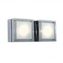 Jesco WS306L-2CH - Two-Light Square Glass Bar