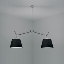 Artemide TOL1050 - TOLOMEO DBL. SHADE SUSP. W/14&#34; DIFF. BLACK INC 2X150W