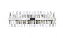 Elegant 6200W36C - Serephina 36 Inch Crystal Bath Sconce in Chrome