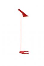 Elegant LD2365RED - Juniper 1 Light Red Floor Lamp