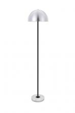 Elegant LD4027F14BN - Forte 1 Light Brushed Nickel Floor Lamp