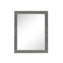 Elegant MR53240 - Rectangular Mirror 40x32 Inch in Chevron