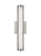 Visual Comfort & Co. Studio Collection WB1867SN-L1 - Cutler 18&#34; Crackle Glass LED Sconce