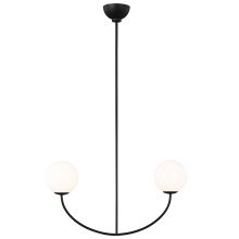 Visual Comfort & Co. Studio Collection AEC1042MBK - Galassia Two Light Linear Chandelier