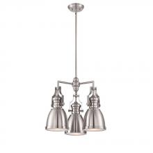 World Imports WI975502 - Adams Collection 3-Light Satin Nickel Pendant